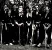 2 Pictures - Seicho Jutsu Hanbo team practicing for demo 1989